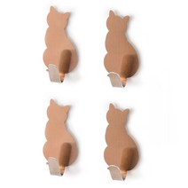 리빙스토어 스테인레스 후크 야옹이, 로즈 야옹이, 4개