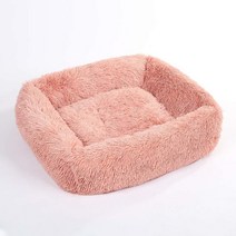 파스텔펫 반려동물 보들 극세사 사각방석, 핑크