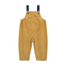 베이비맥스 아동용 코듀로이 배색 멜빵 팬츠 R5587