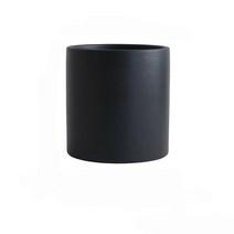 비에스업 귀여운 가정용 화분, 12 블랙(트레이 없음)