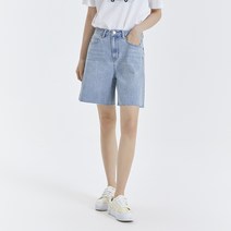 미쏘 여성용 4.5부 베이직 데님 쇼츠