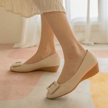 분홍코끼리 무중력 깔창 멜로우 몰드창 웨지슈즈 3.5cm