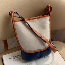 JCP 캔버스 스크랩 버킷 숄더백