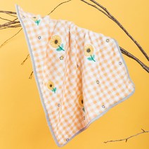 부투펫 반려동물 포그니 극세사 담요, 플라워 오렌지