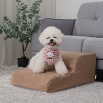 레드퍼피 반려동물 클라우드 2단 펫스텝, 브라운