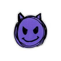 유스픽 이모지 아크릴 그립 스마트 톡톡 휴대폰 거치대, 악마이모지, 1개