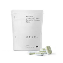 생활공작소 베이킹소다 식기세척기 세제 태블릿 60p, 600g, 1개