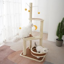 칠시 레이어드 스크래쳐 중형 캣타워, 혼합색상, 1개