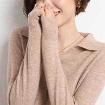 솔레일 여성용 보니타 단색 카라 니트