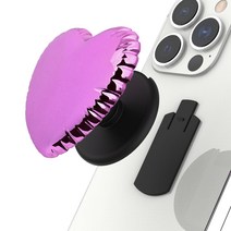 모란카노 탈부착 슬라이드 하트 풍선 트렌디 스마트 톡, 퍼플, 1개