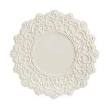 벨류세라믹 아멜리아 플레이트 실리콘 테이블매트, 화이트, 지름 30cm