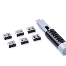 스마트키퍼 USB 포트락 6p   키 블랙, UL03PK