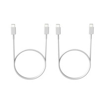 로랜텍 스마트폰 태블릿 노트 PPS 25W C to C 타입 PD 초고속 충전 케이블 2p, 120cm, 화이트
