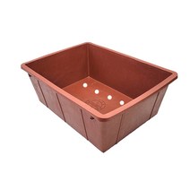 멀티아이 사각고무 화분, 빨강