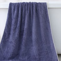 PDS리빙 심플 패턴 대형 비치 타올 290g, 세로네이비, 1개