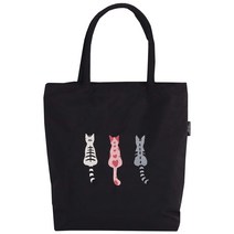 잭케빈 고양이 자수 쇼퍼백 JKSJ-S4090