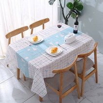 모던센스 방수 테이블보, 아이스크림, 137 x 137cm