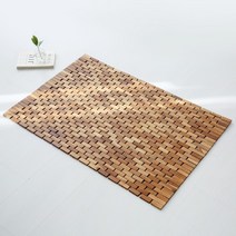 마켓비 KOMATO 티크 원목 롤 매트 + 미끄럼 방지 스티커 7종, A타입(3097 8806)