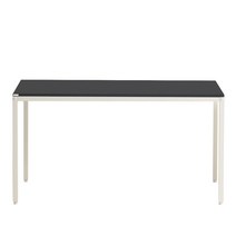 다가구 프래그마 책상 140 x 80 cm, BLACK(상판), IVORY(프레임)
