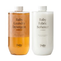 퓨토하우즈 고농축 아기세제 어도러블향 980ml + 섬유유연제 어도러블향 980ml, 1세트