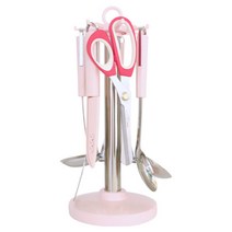 제니얼 스완 프리미엄 주방용품 8종 세트 7815, 베이비핑크