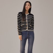 미쏘 여성용 스트라이프 가디건