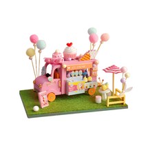 자동차 아이스크림 샵 DIY 미니어처, 혼합색상