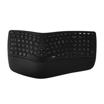 아이노트 충전식 인체공학 블루투스 무선키보드, 블랙, NK908RB