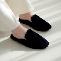 여성용 폼폼털 슬리퍼