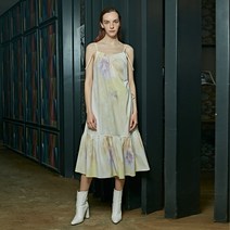 라이 수채화 슬리브리스 원피스