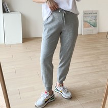 이지스튜디오 여성용 밴딩 베이직 트레이닝 조거 팬츠