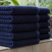 기라로쉬 프리미엄 텐센모달 더블라인 호텔 타월 200g, 10개, 네이비