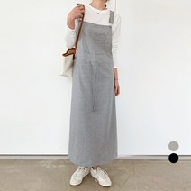 보에리에 여성용 스트링 멜빵 롱 원피스