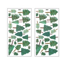 아티홈 소나무 그린 숲 벽 스티커 2p, 혼합색상