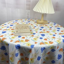 파라다이소 레트로 빈티지 플라워 프린팅 홈카페 식탁보, A, 80 x 120 cm