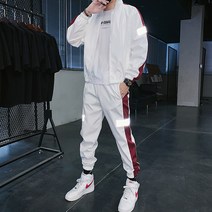 구디프 남성용 봄가을 스포츠 트레이닝 바람막이 + 조거팬츠 세트