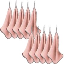 바디보 주방 고리 핸드 타올 20g, 라이트브라운, 10개