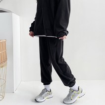 윤베리 여성용 후리스 조거 팬츠 트레이닝 바지
