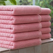 기라로쉬 프리미엄 텐센모달 더블라인 호텔 타월 200g, 10개, 핑크