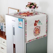 페어링 북유럽풍1 냉장고 덮개 커버, 꽃무늬 G