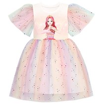 여아용 시크릿쥬쥬 보우 5부 레이스 원피스