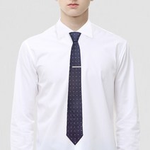 보닌 디자인 패턴 울 블렌딩 지퍼 넥타이 + 핀 세트 TU927NV