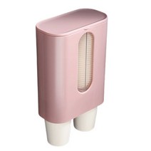 제이엠 종이컵 2구 디스펜서, 1개, 핑크
