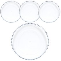 플레이팅 접시 실버 32cm, 1개입, 4개