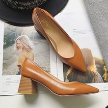 안다로미 우드힐 구두 5cm