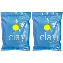 전문가용 클레이 2p, 형광노랑, 500g