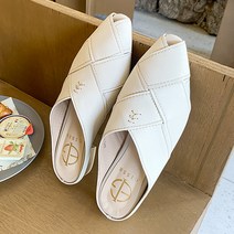 지쎄 제이슈 여성용 수제 플레임 경량 뮬 슬리퍼