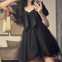 DM 빅리본 레이스 미니 원피스