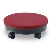 체어포커스 에그 좌식바퀴의자 고급쿠션 EG-350, 와인
