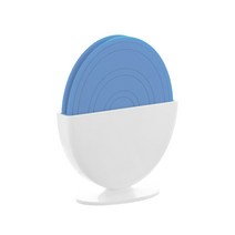 메이페어 실리콘 에그 냄비받침 2p + 정리대 세트, 스카이블루(냄비받침), 1세트